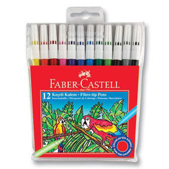 Faber Castell 155130 Keçeli Kalem 12 Renk Poşetli. ürün görseli