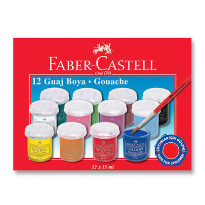 Resim Faber Castell Guaj Boya 12 Renk  160401