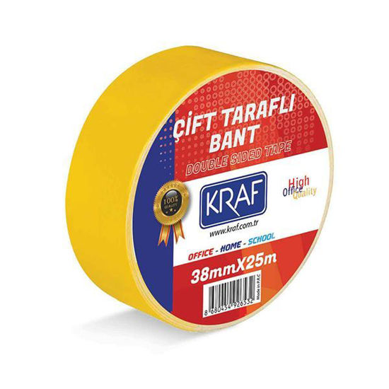 Kraf 2538G Çift Taraflı Bant 38mm x 25mt.. ürün görseli