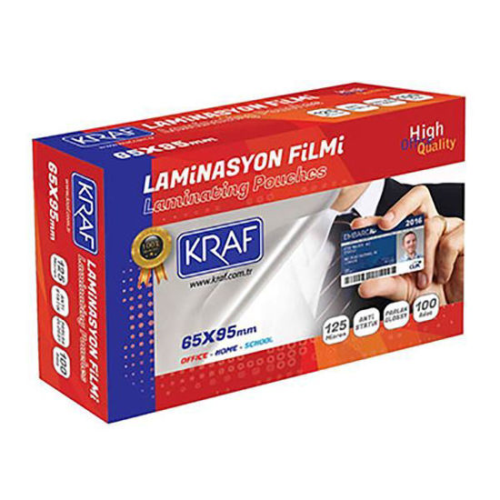 Kraf 2126 Laminasyon Filmi 65X95 mm 125 Mic 100'lü. ürün görseli