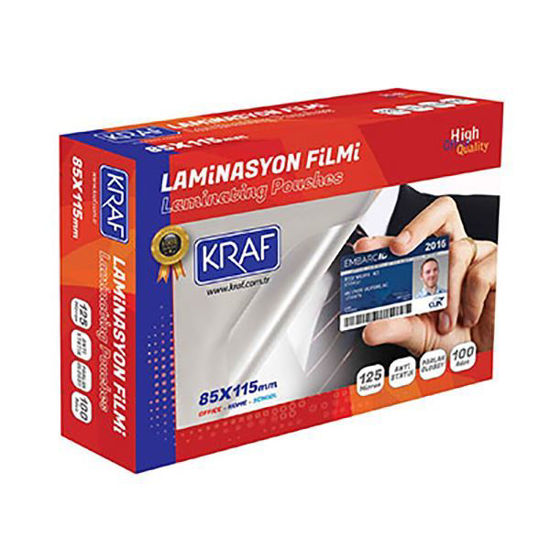 Kraf 2128 Laminasyon Filmi 85x115mm 125 Mic.100'lü. ürün görseli