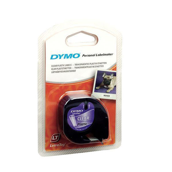 Dymo 12268 Letratag Pls. Şerit Etiket 12mmx4mt Şeffaf. ürün görseli