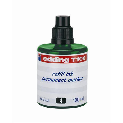 Resim Edding T100 Permanent Markör Kalem Mürekkebi 100ml Yeşil