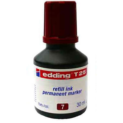 Resim Edding T25 Permanent Markör Kalem Mürekkebi 30ml Kahverengi