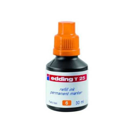 Edding T25 Permanent Markör Kalem Mürekkebi 30ml Turuncu. ürün görseli