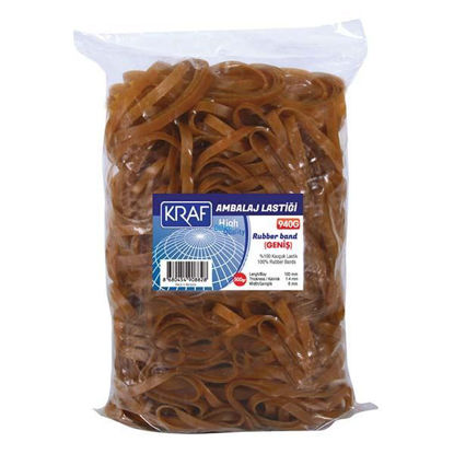 Resim Kraf 940G Ambalaj Lastiği %100 Kauçuk Geniş 500gr.