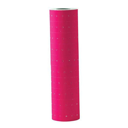 Resim Kraf Motex Etiket 12x21mm Fosforlu Pembe