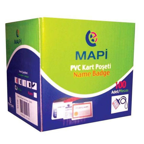 Mapi Pvc Kart Poşeti Oval 54x86 Beyaz 100'lü  910 10 00. ürün görseli