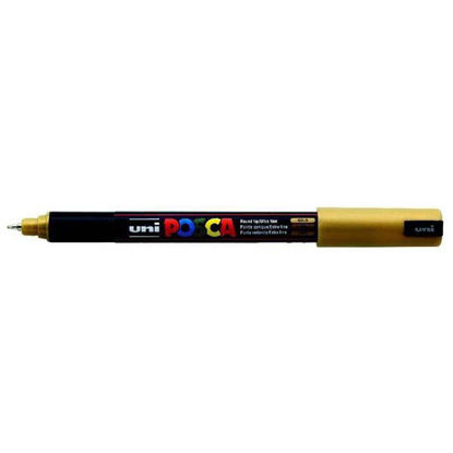 Resim Uni- Ball PC-1MR Posca Poster Marker 0.7mm Altın