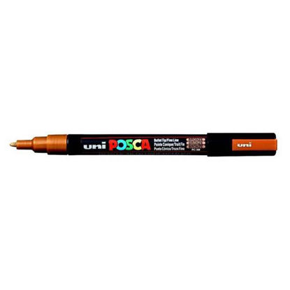 Resim Uni- Ball PC-3M Posca Poster Marker 0.9-1.3mm Bronz