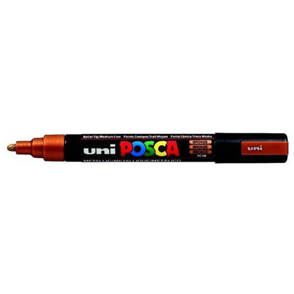 Resim Uni- Ball PC-5M Posca Poster Marker 1.8-2.5mm Bronz