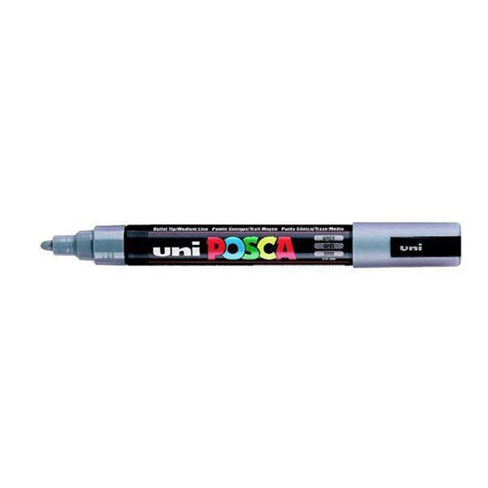 Uni- Ball PC-5M Posca Poster Marker 1.8-2.5mm Gri. ürün görseli