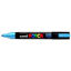 Resim Uni- Ball PC-5M Posca Poster Marker 1.8-2.5mm Metalik Mavi
