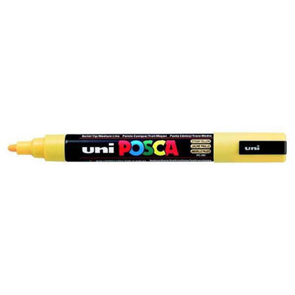 Resim Uni- Ball PC-5M Posca Poster Marker 1.8-2.5mm Saman Sarı