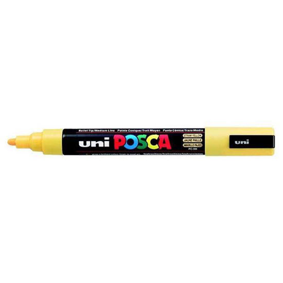 Uni- Ball PC-5M Posca Poster Marker 1.8-2.5mm Saman Sarı. ürün görseli