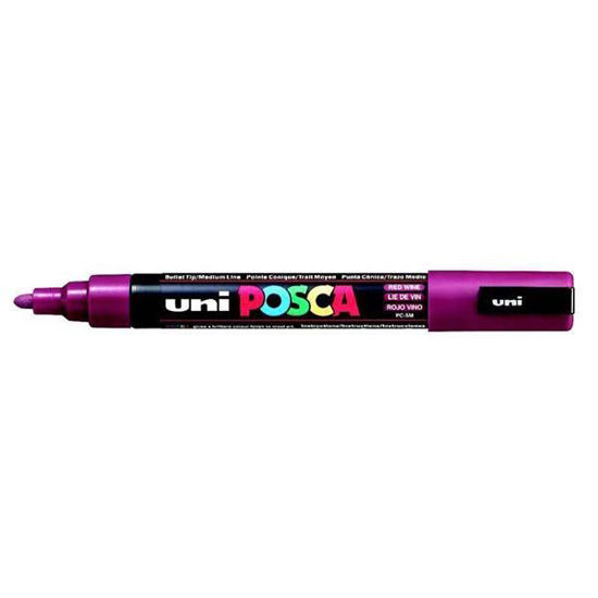 Uni- Ball PC-5M Posca Poster Marker 1.8-2.5mm Şarap Kırmızı. ürün görseli