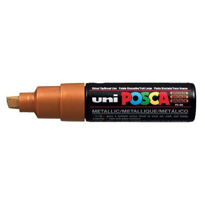 Resim Uni- Ball PC-8K Posca Poster Marker 0.8mm  Bronz