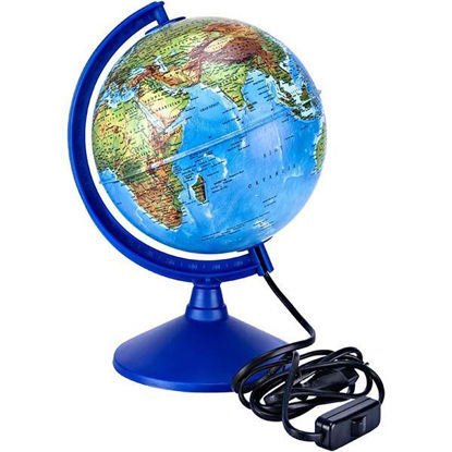 Resim Brons BR-802 Dünya Küresi Işıklı Siyasi-Fiziki Çap:20 cm.