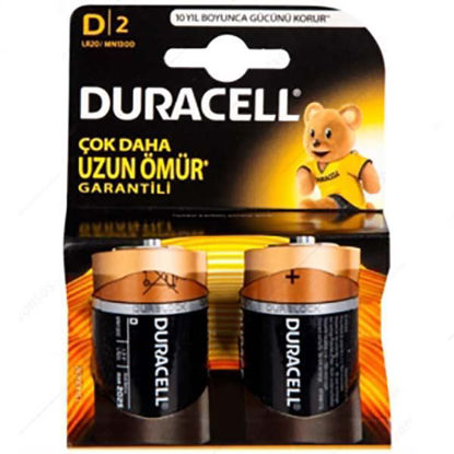 Resim Duracell Alkalin  D Pil 2'li