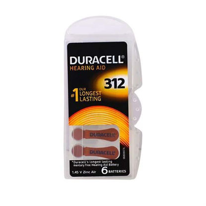 Resim Duracell İşitme Cihazı Pili 6'lı  312