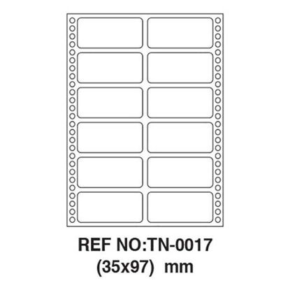 Resim Tanex Tw-0017 Bilgisayar Etiketi 35X97