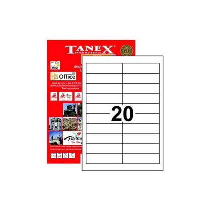 Resim Tanex TW-2020 Laser Etiket 26x95mm