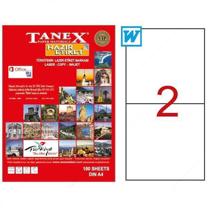 Resim Tanex TW-2102 Laser Etiket 210x148.5mm