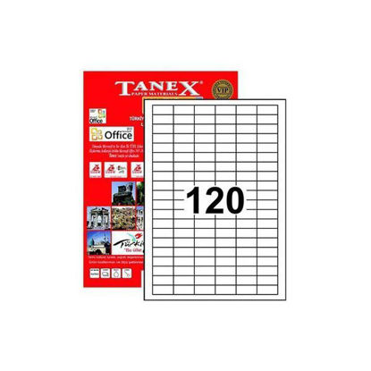 Resim Tanex TW-2120 Laser Etiket 31x14mm