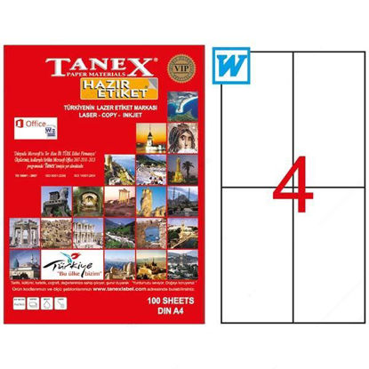 Resim Tanex TW-2204 Laser Etiket 105x148.5mm