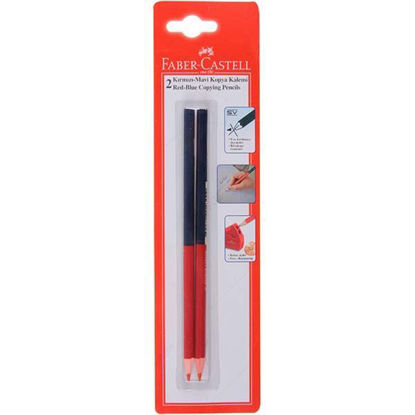 Resim Faber-Castell 1430 Kopya Boya Kalemi Kırmızı-Mavi