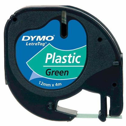 Resim Dymo 59425 Letratag Pls. Şerit Etiket 12mmx4mt Yeşil