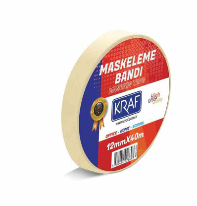 Resim Kraf 4012G  Maskeleme Bandı 12mm x 40mt.