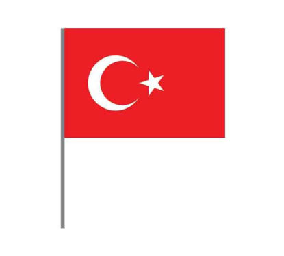 Resim Buket BKT-119  Türk Bayrağı Sopalı Alpaka