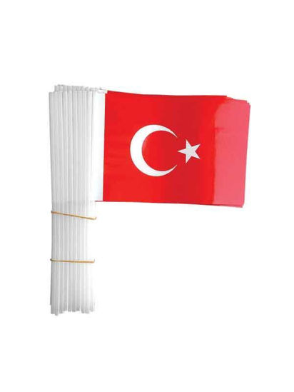 Buket BKT-301 Kağıt Türk Bayrağı Sopalı 100'lü. ürün görseli