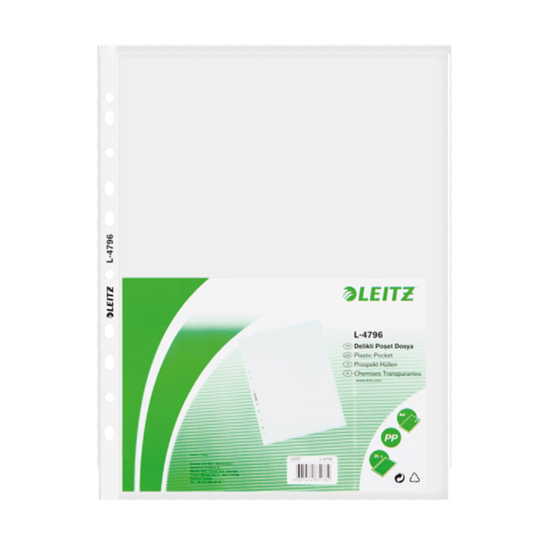 Leitz 4796 A4 Şeffaf Poşet Dosya 100'lü. ürün görseli