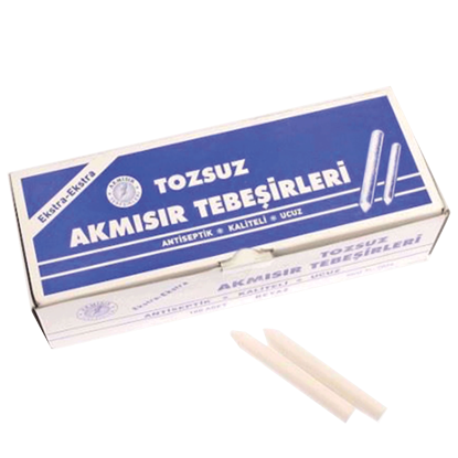 Resim Akmısır Tebeşir Tozsuz Beyaz 100'lü