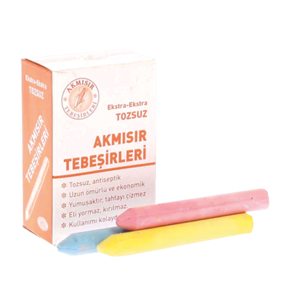 Resim Akmısır Tebeşir Tozsuz Renkli 15'li