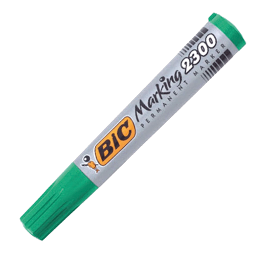 Bic 2300  8209233 Permanent Kalem Kesik  Uç Yeşil. ürün görseli