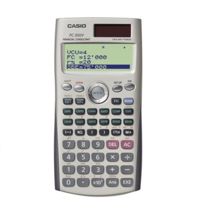 Resim Casio FC-200V Hesap Makinesi Bilimsel