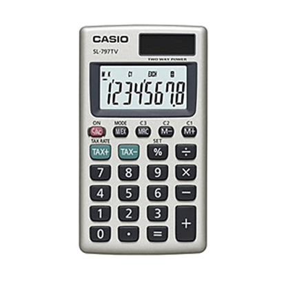 Resim Casio SL-797TV-GD Hesap Makinesi 8 Haneli