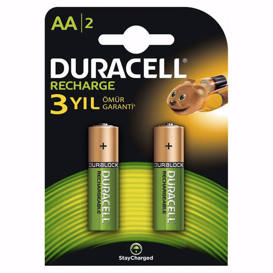 Duracell Alkalin Şarj Edilebilir AA 1300Mah 2'li. ürün görseli