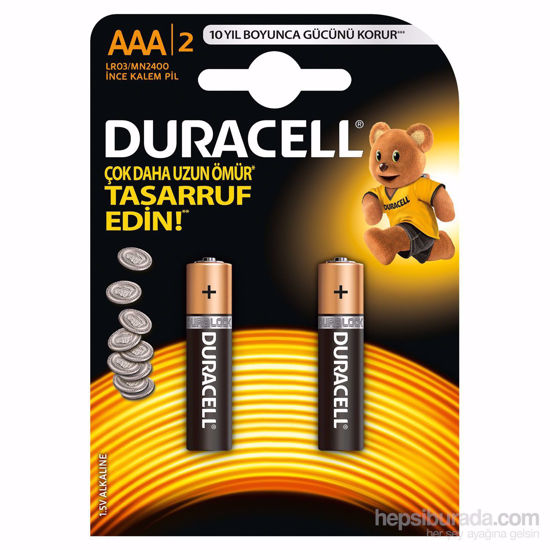 Duracell Alkallin Kalem Pil  AAA 2'li. ürün görseli