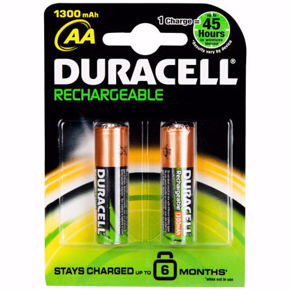 Resim Duracell Alkallin Kalem Pil 2'li AA +Şarj Aleti 1300Mah