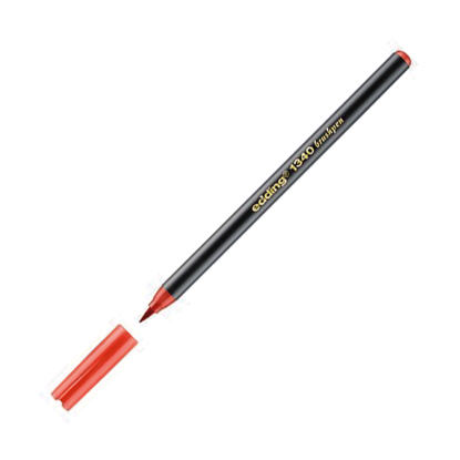 Resim Edding 1340 Fırça Uçlu Kalem Kırmızı