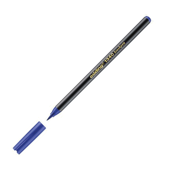 Edding 1340 Fırça Uçlu Kalem Mavi. ürün görseli