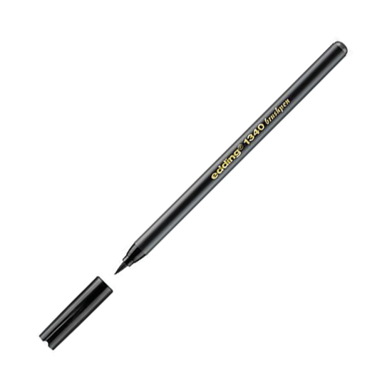 Edding 1340 Fırça Uçlu Kalem Siyah. ürün görseli