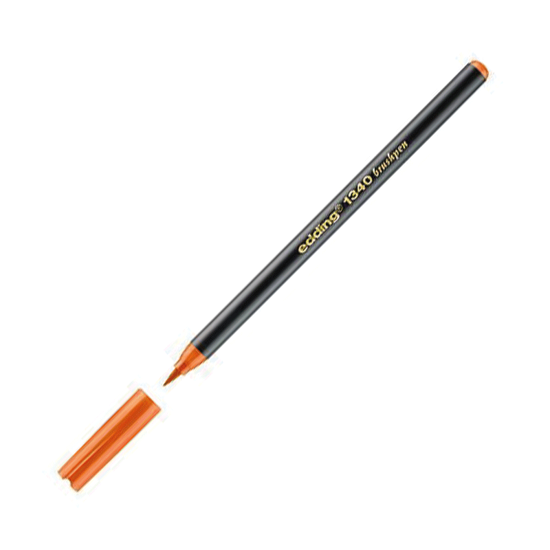 Edding 1340 Fırça Uçlu Kalem Turuncu. ürün görseli
