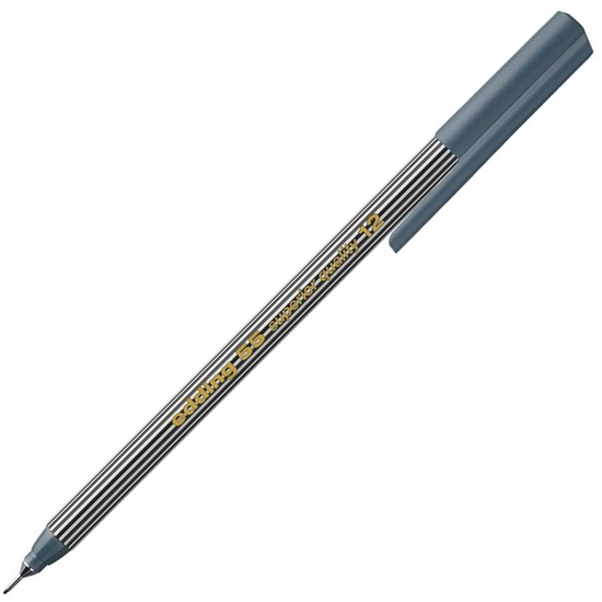Edding 55 Fine Pen Keçeli Kalem Gri. ürün görseli