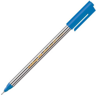 Resim Edding 55 Fine Pen Keçeli Kalem Çelik Mavisi
