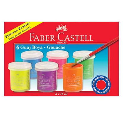 Resim Faber Castell Guaj Boya 6 Renk 160400
